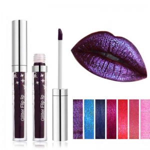 Glitter folyékony rúzs gyémánt vízálló fém lipgloss